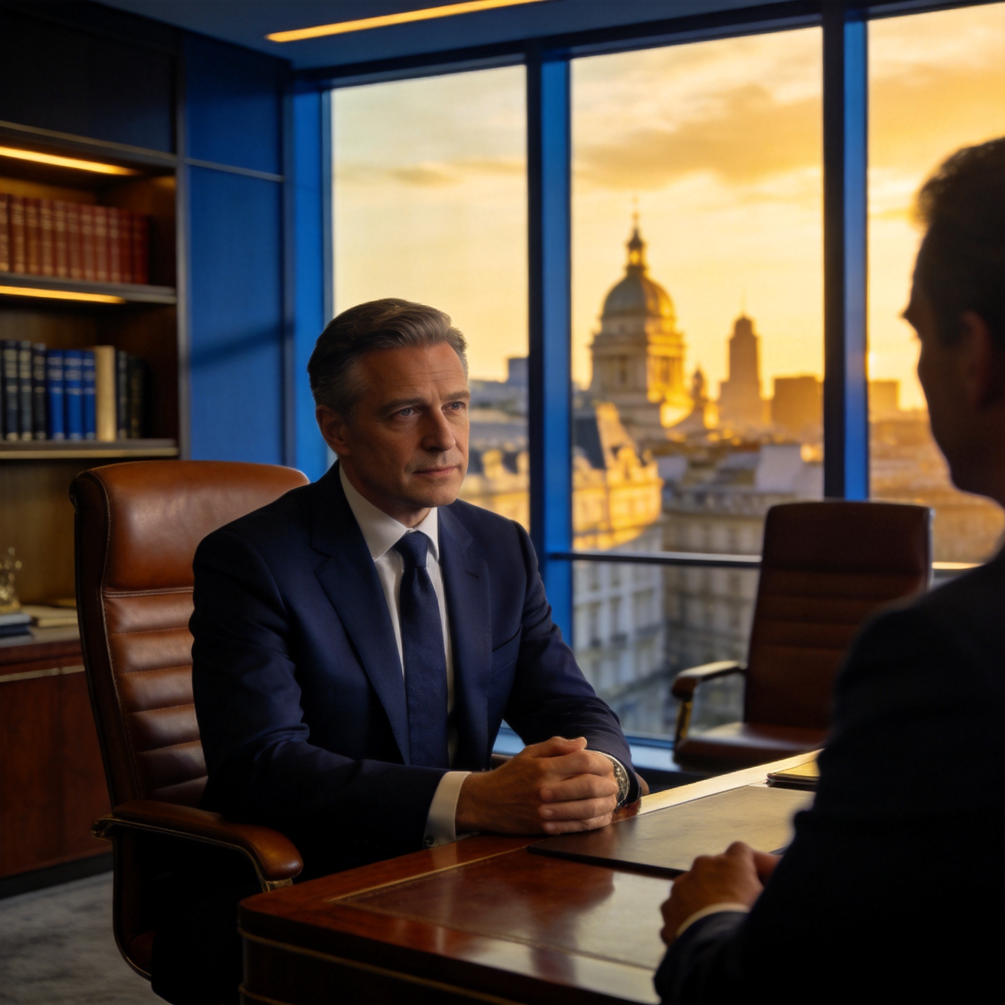 Professional consultation scene